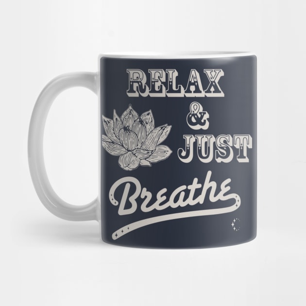 Relax & Just Breath | Lotus | Antique White by ConstellationPublishing